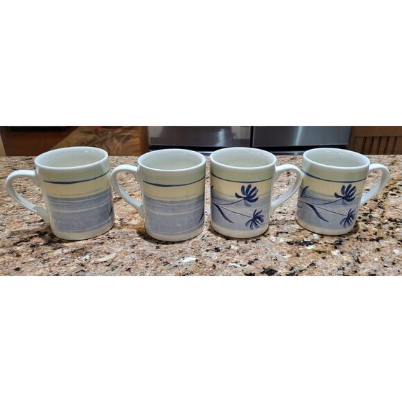 Lotus Flower Coffee Mugs Made In England (set of 4) - Picture 7 of 15